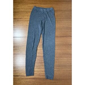 Planet‎ by Lauren G Size 1 S/M Pima Cotton Knit Lounge Pants Gray Pullon Peru